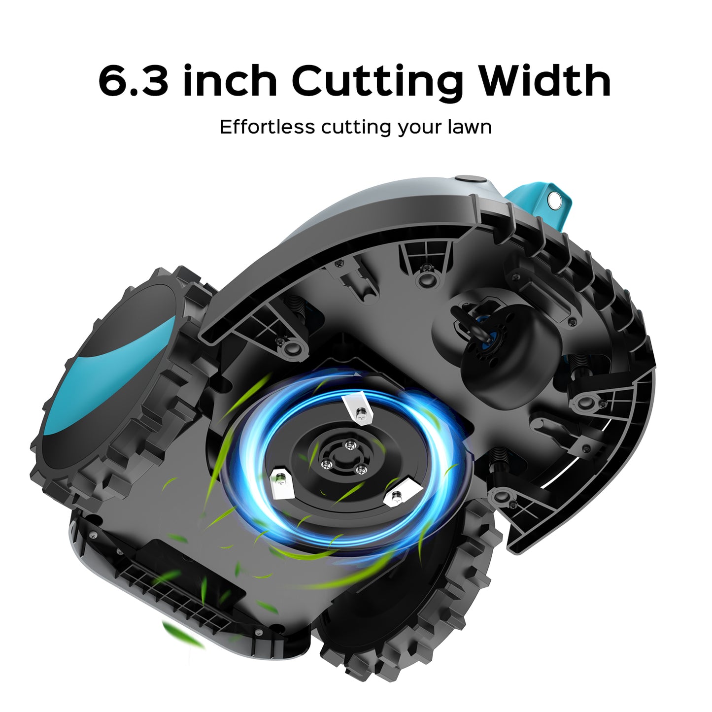 YARDCARE V100 Robotic Lawn Mower with 6.3inch Cutting Width