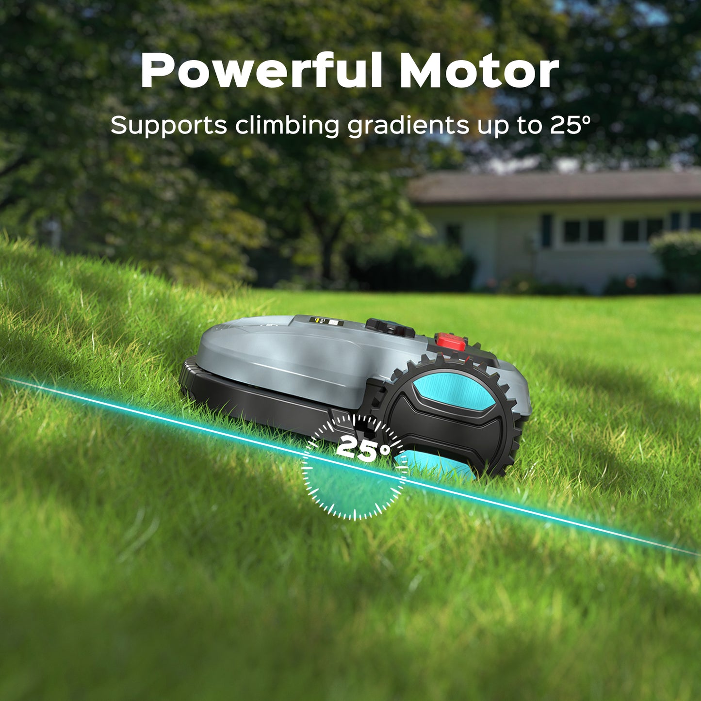YARDCARE E400 Robotic Lawn Mower with Powerful Motor