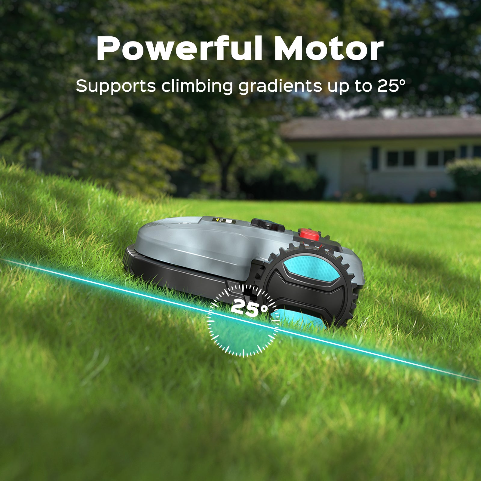 YARDCARE E400 Robotic Lawn Mower with Powerful Motor