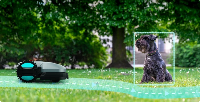 YARDCARE E400 Robotic Lawn Mower with Obstacle Avoidance