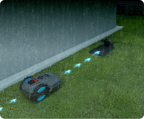 YARDCARE E400 Robotic Lawn Mower with Self-Charging and Docking