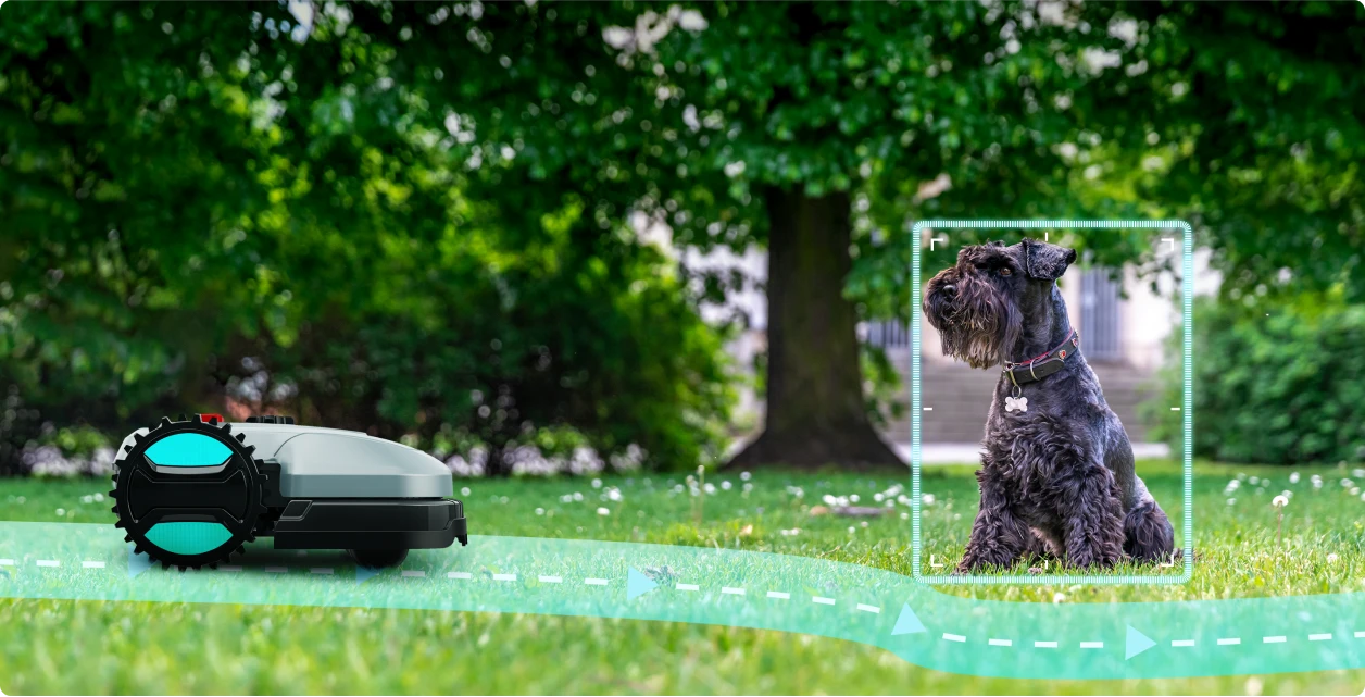 YARDCARE E400 Robotic Lawn Mower with Obstacle Avoidance