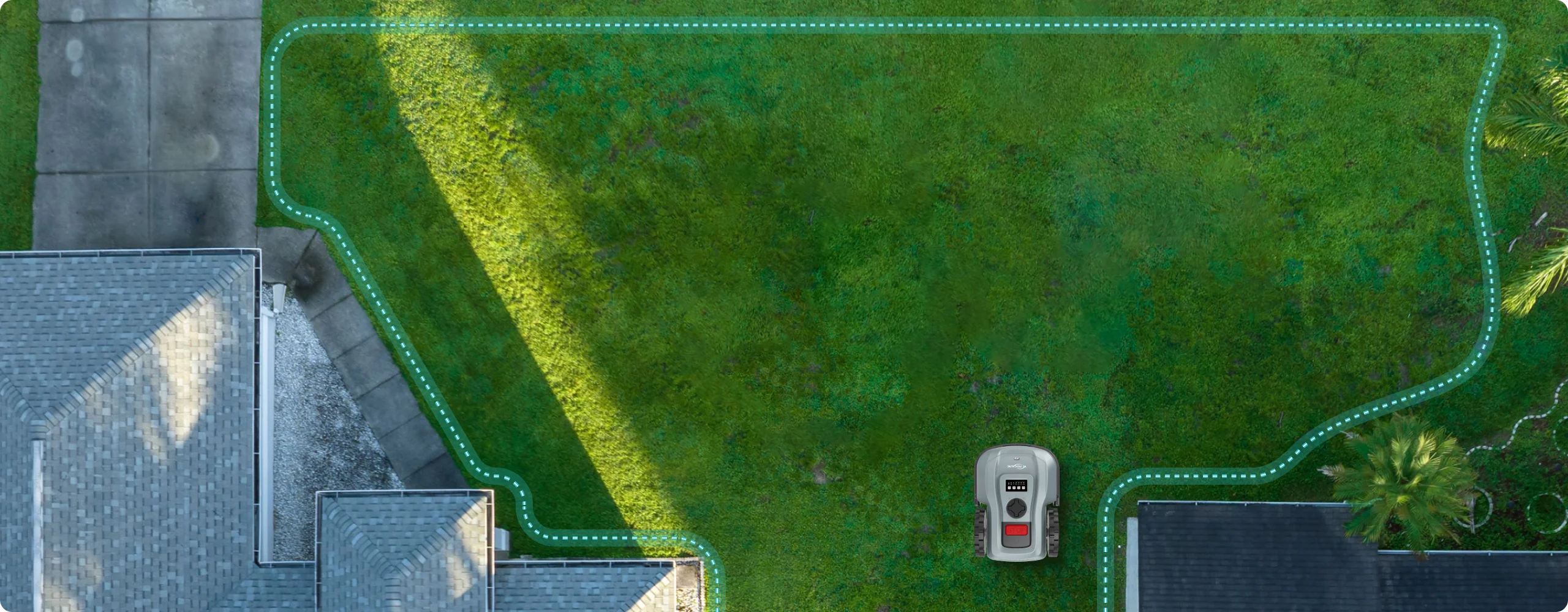 YARDCARE E400 Robotic Lawn Mower Ideal for Lawns up to 1/8 Acre