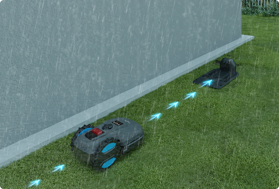 YARDCARE E400 Robotic Lawn Mower with Self-Charging and Docking