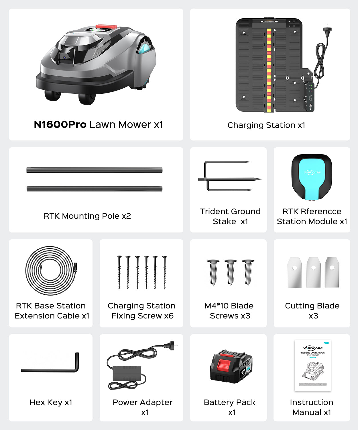 YARDCARE N1600PRO Robotic Lawn Mower