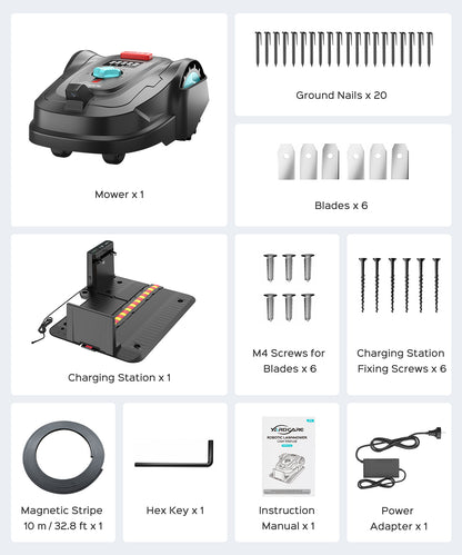 YARDCARE M800PLUS Robotic Lawn Mower