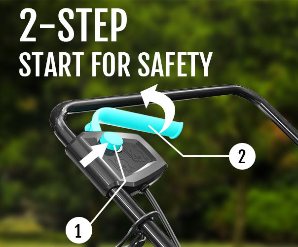 YARDCARE Dethatcher & Scarifier with 2-step Start for Safety