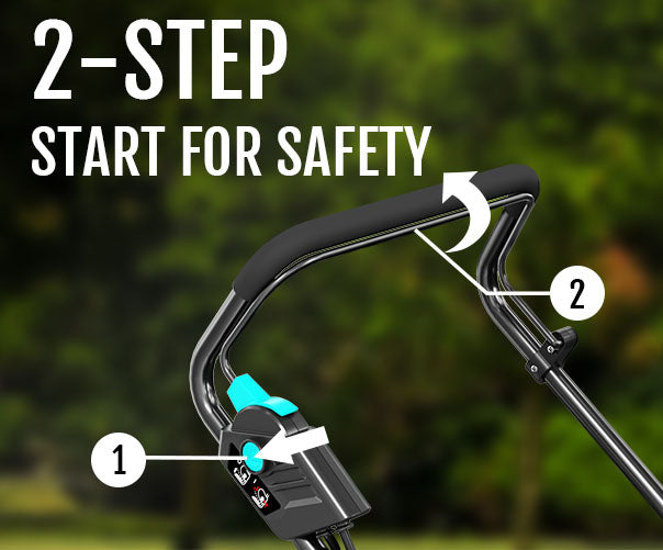 YARDCARE Dethatcher & Scarifier with 2-step Start for Safety