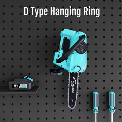 YARDCARE 12inch Brushless Chain Saw with D Type Hanging Ring