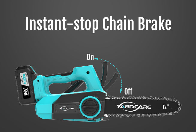 12inch Chainsaw with Instant-stop Chain Brake