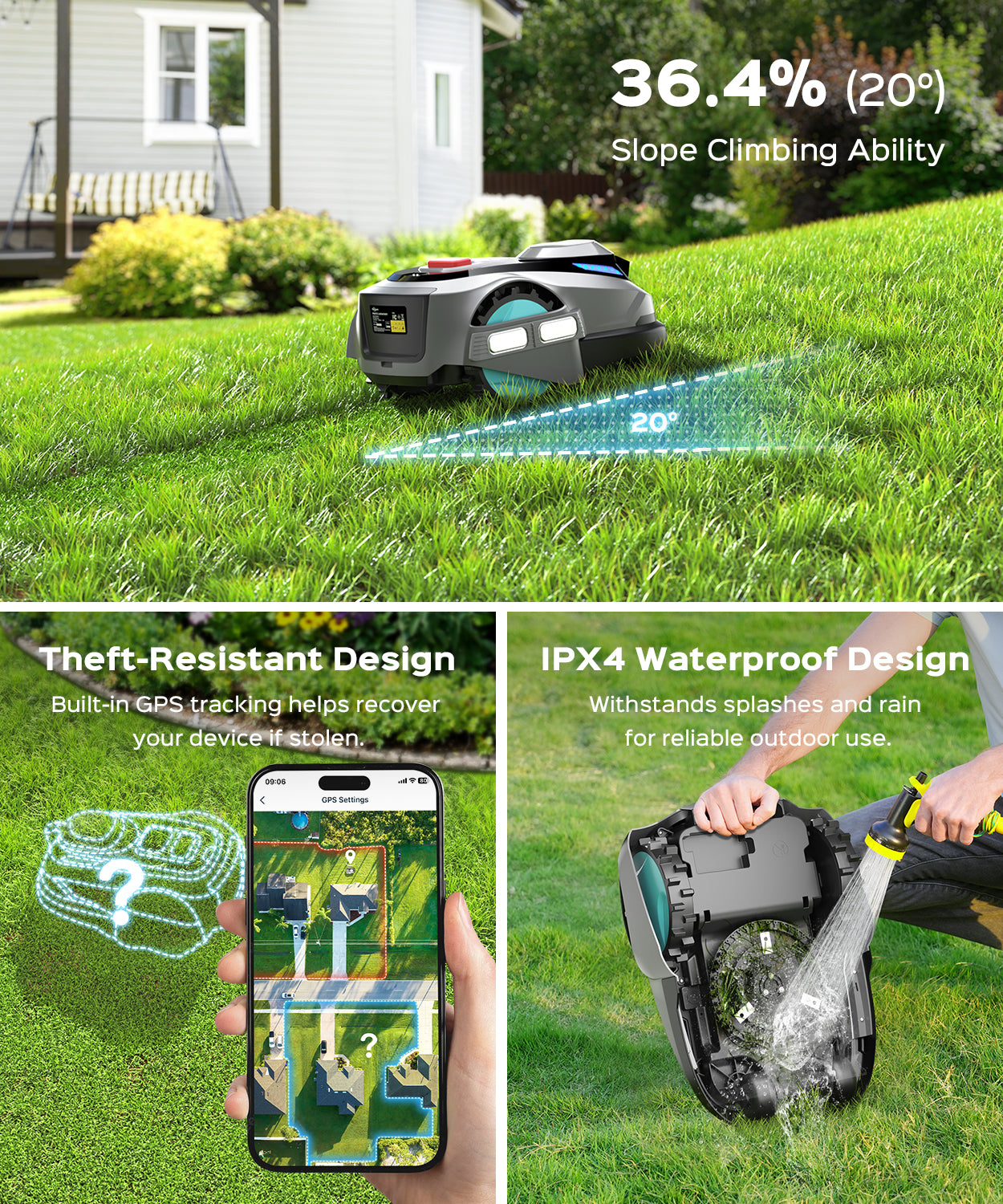 YARDCARE N1600PRO Robotic Lawn Mower