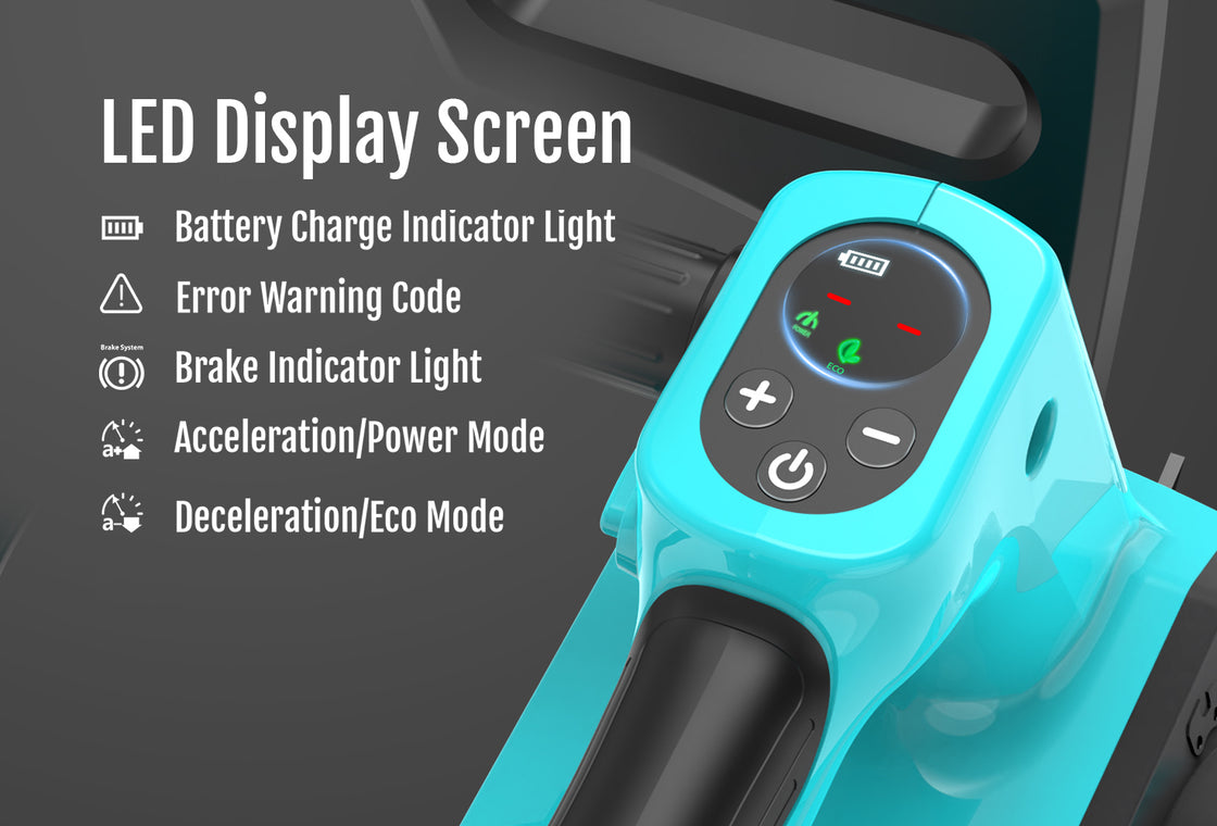 YARDCARE 12inch Brushless Chain Saw with LED Display Screen