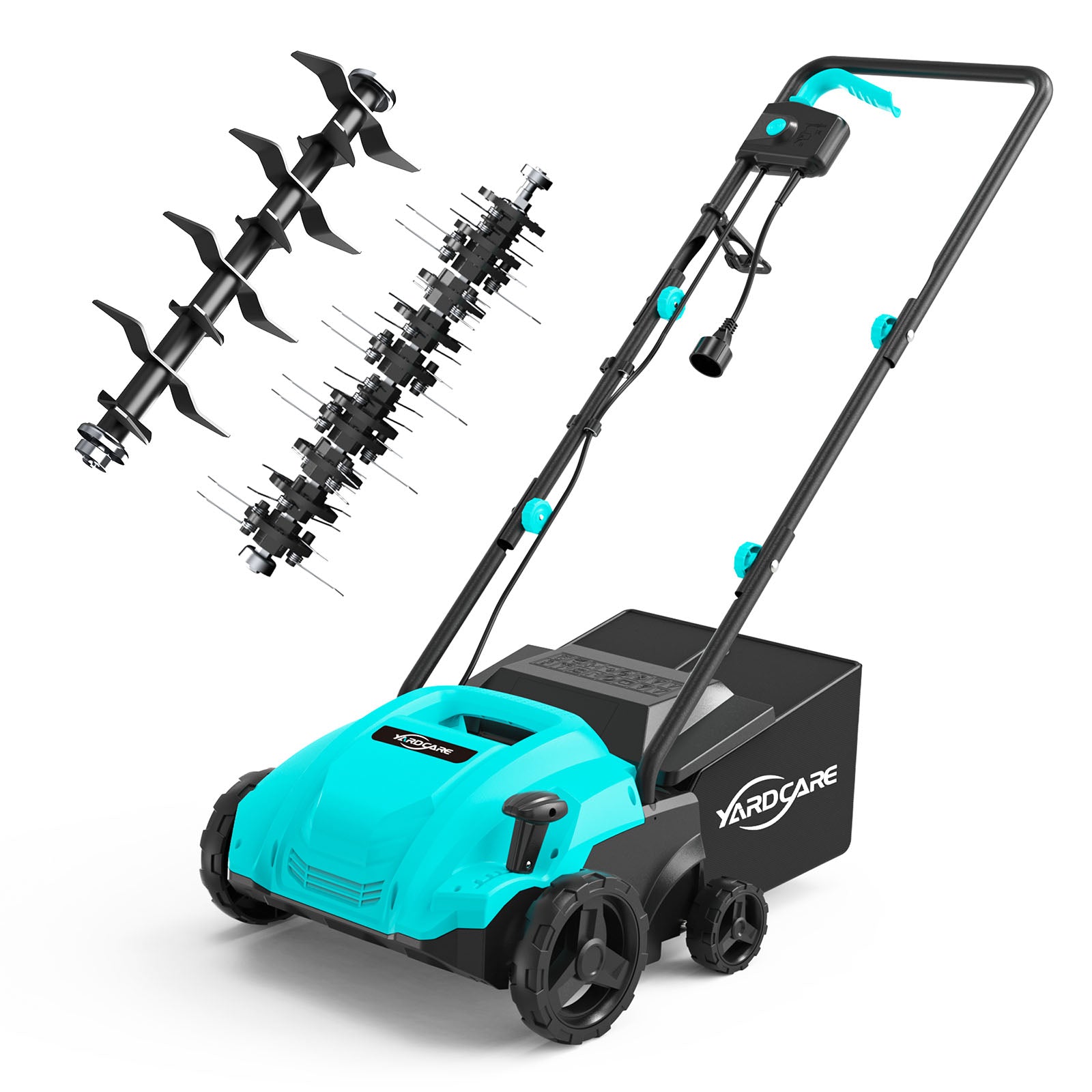 YARDCARE Electric Dethatcher and Scarifier with Detachable Blades