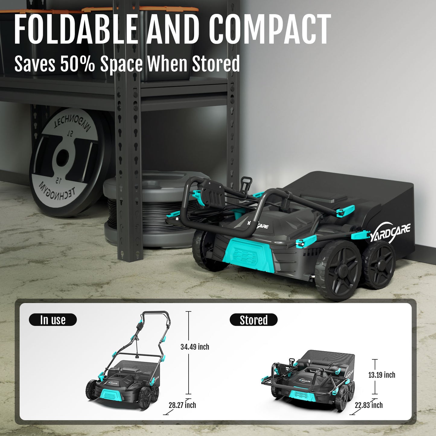 16" 2-in-1 Dethatcher & Scarifier